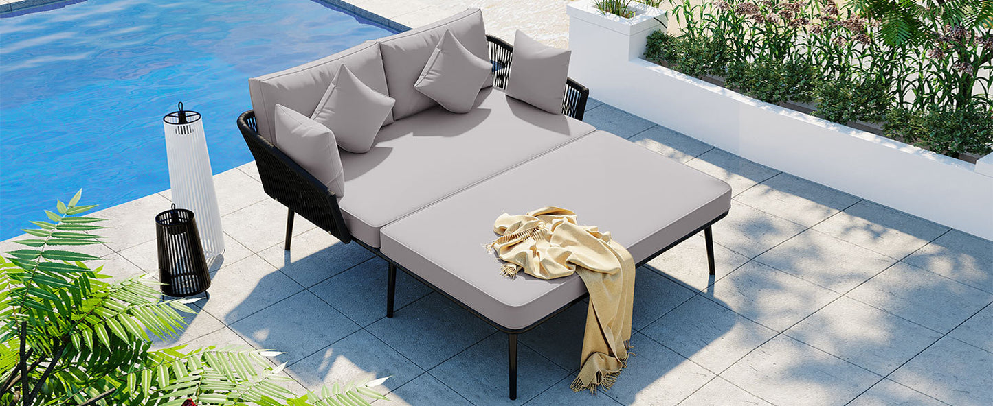 Irvington Modern Woven Rope Daybed
