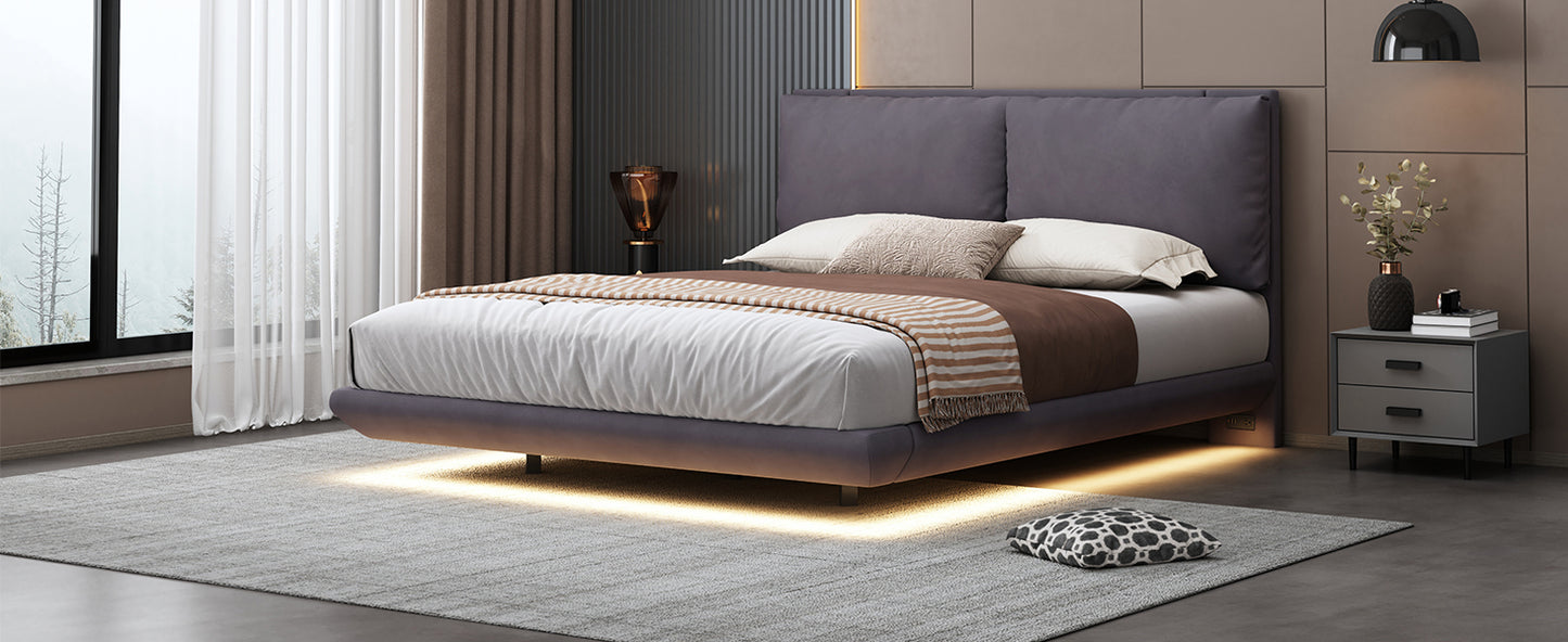 Lula Modern Upholstered Platform Bed