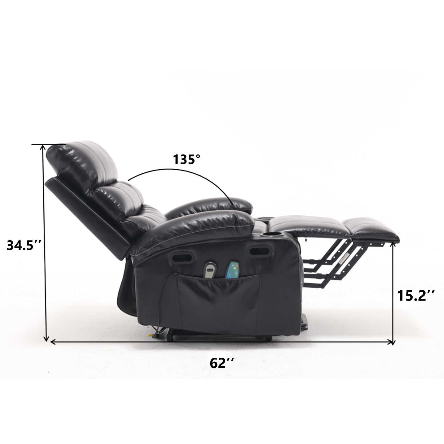 Kingsly Modern Electric Lift Recliner Sofa