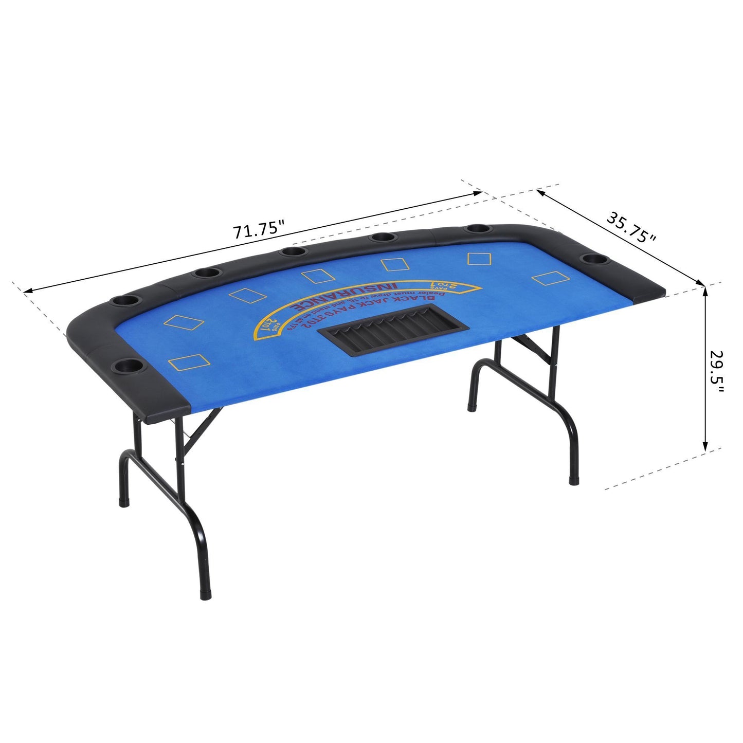 Fitch Contemporary Velvet Poker Table