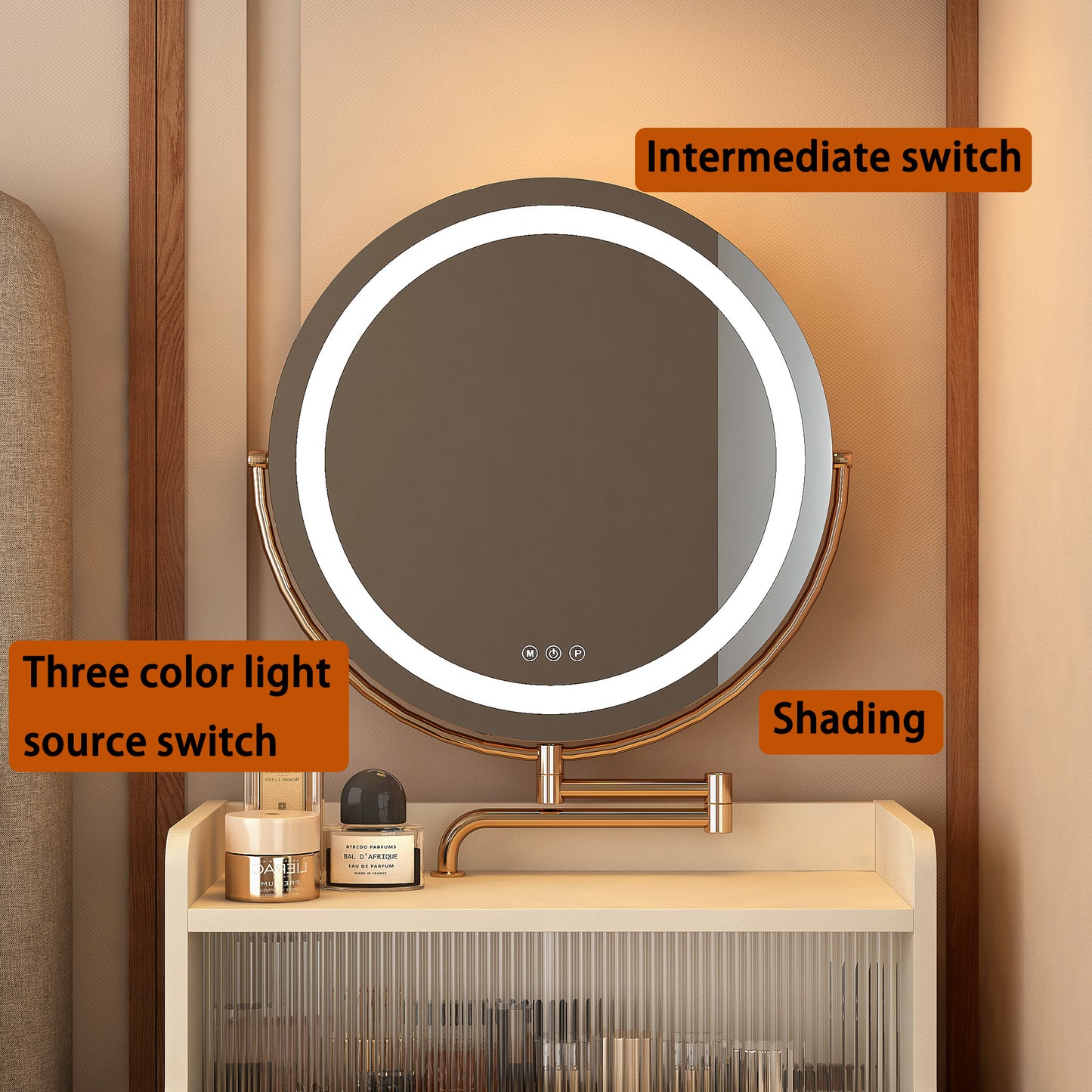 Centerville Contemporary Compact Makeup Vanity