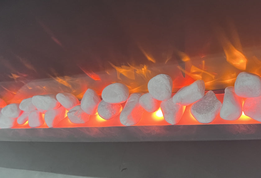 Irvington Modern Curved Wall Electric Fireplace