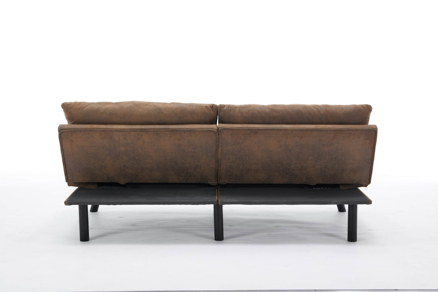 Kingsly Modern Leather Convertible Sofa Bed