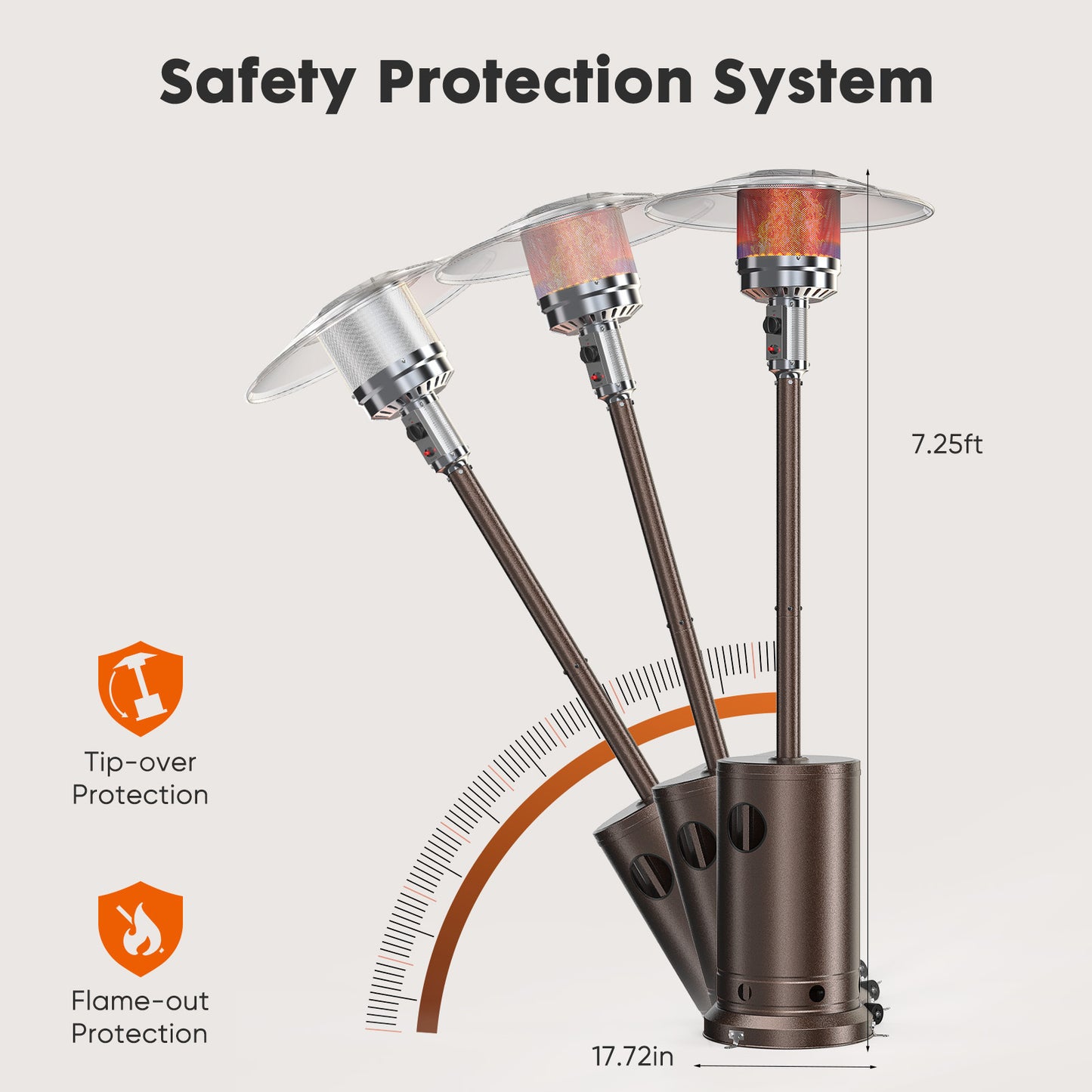 Eda Industrial Outdoor Propane Patio Heater