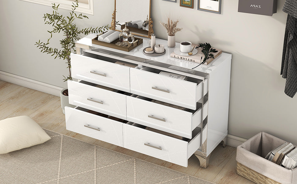 Cleo Modern Mirrored Storage Cabinet