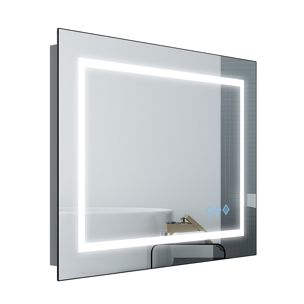 Centerville Modern Brushed LED Mirror