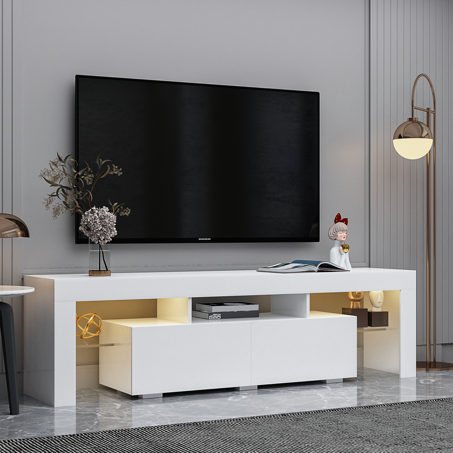 Napa Modern Velvet TV Stand