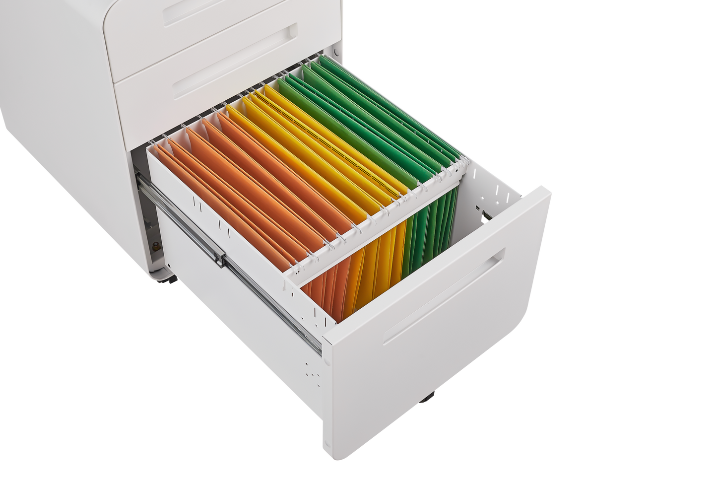 Warmsprings Modern Mobile File Cabinet White