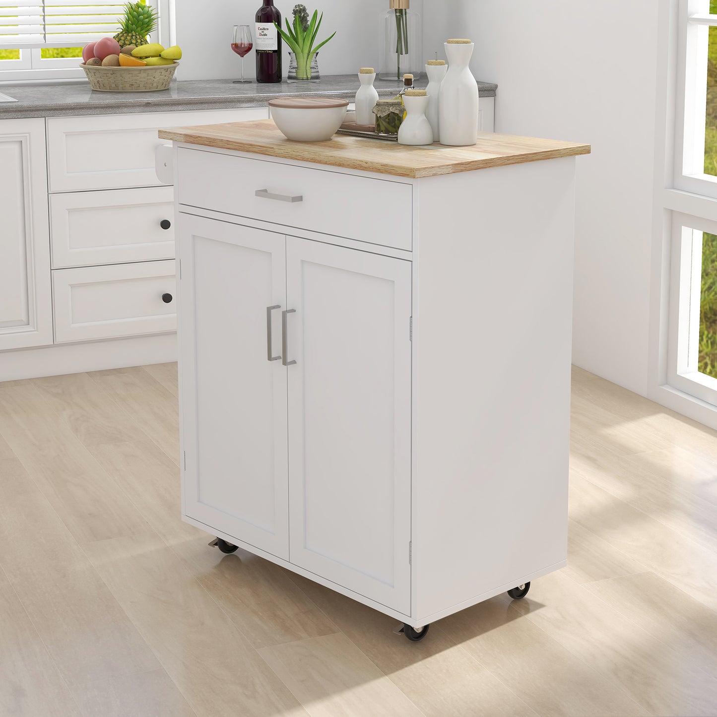 Ghivi Modern Kitchen Dining Trolley Cart