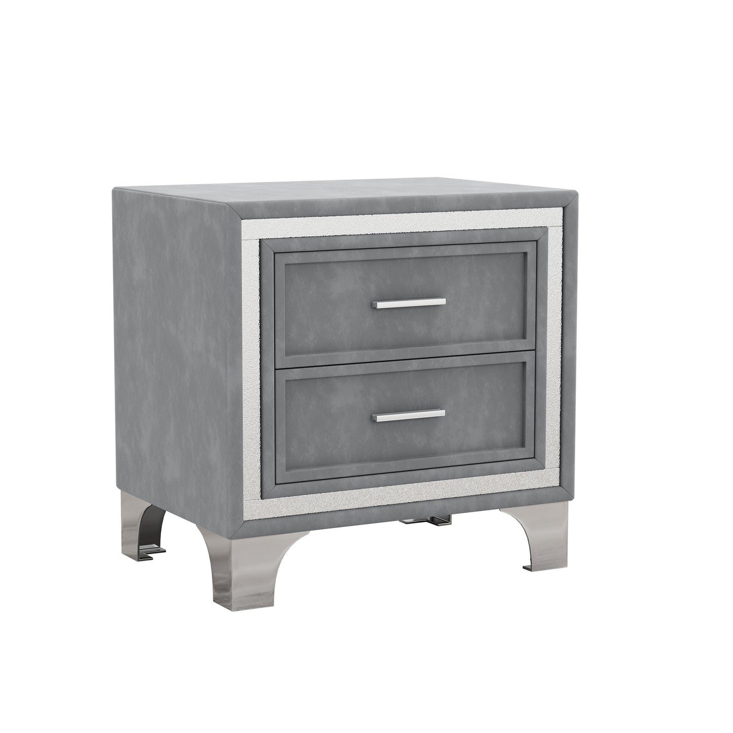 Silverleaf Modern LED Platform Bedroom Set