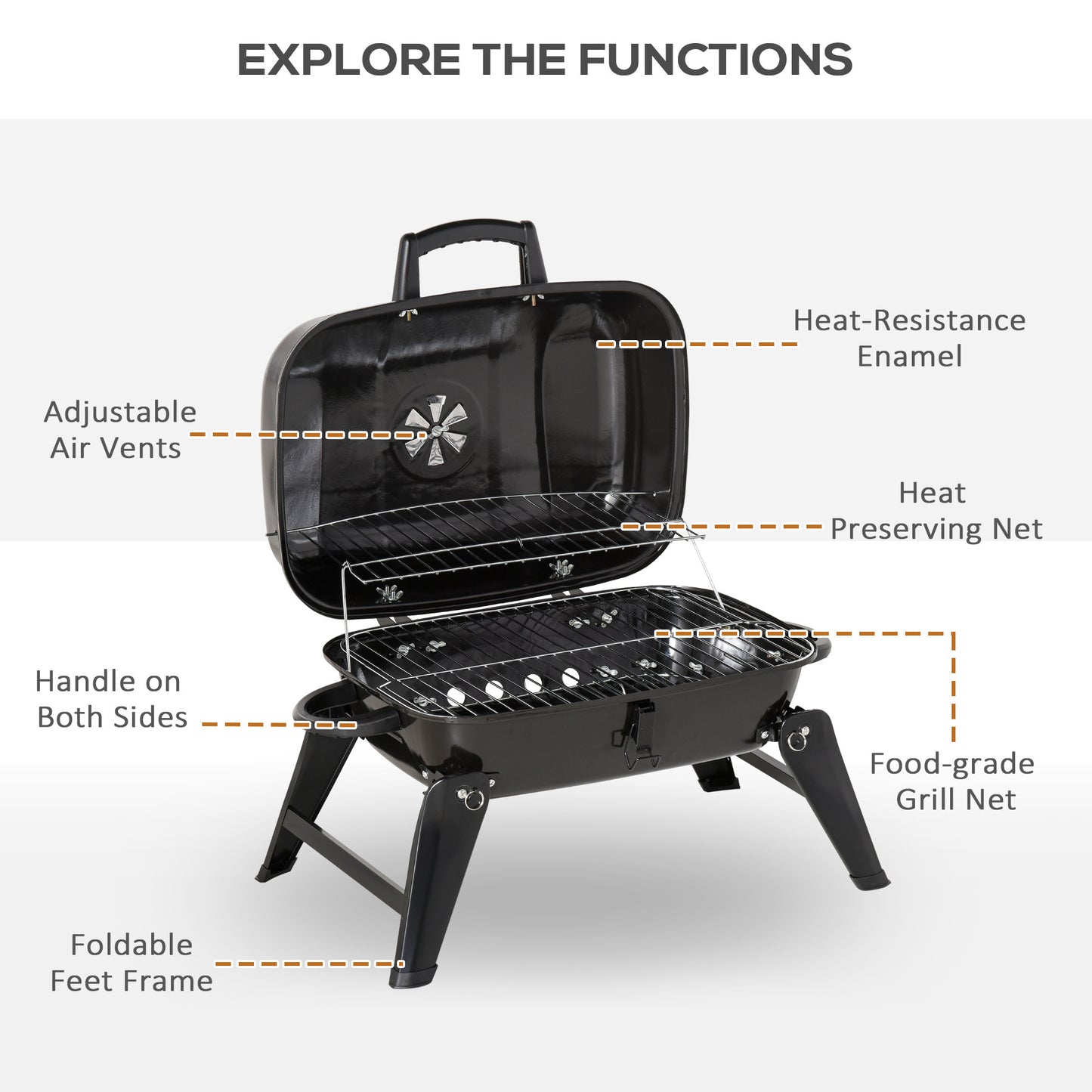 Justo Industrial Tabletop Grill