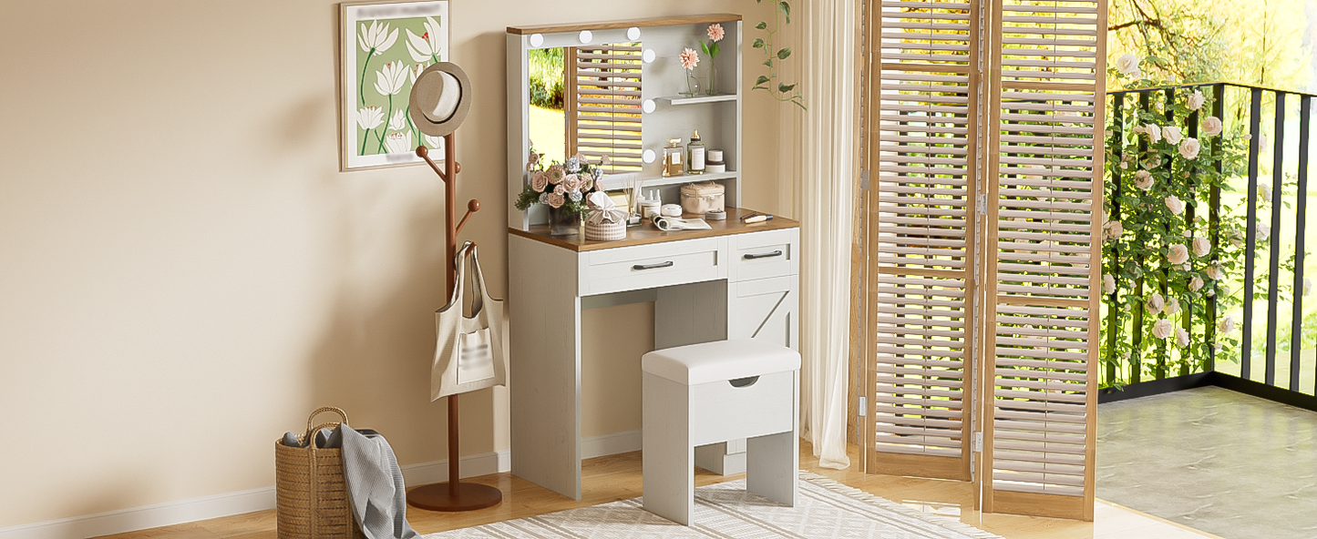 Jiron Craftsman Farmhouse Vanity Set