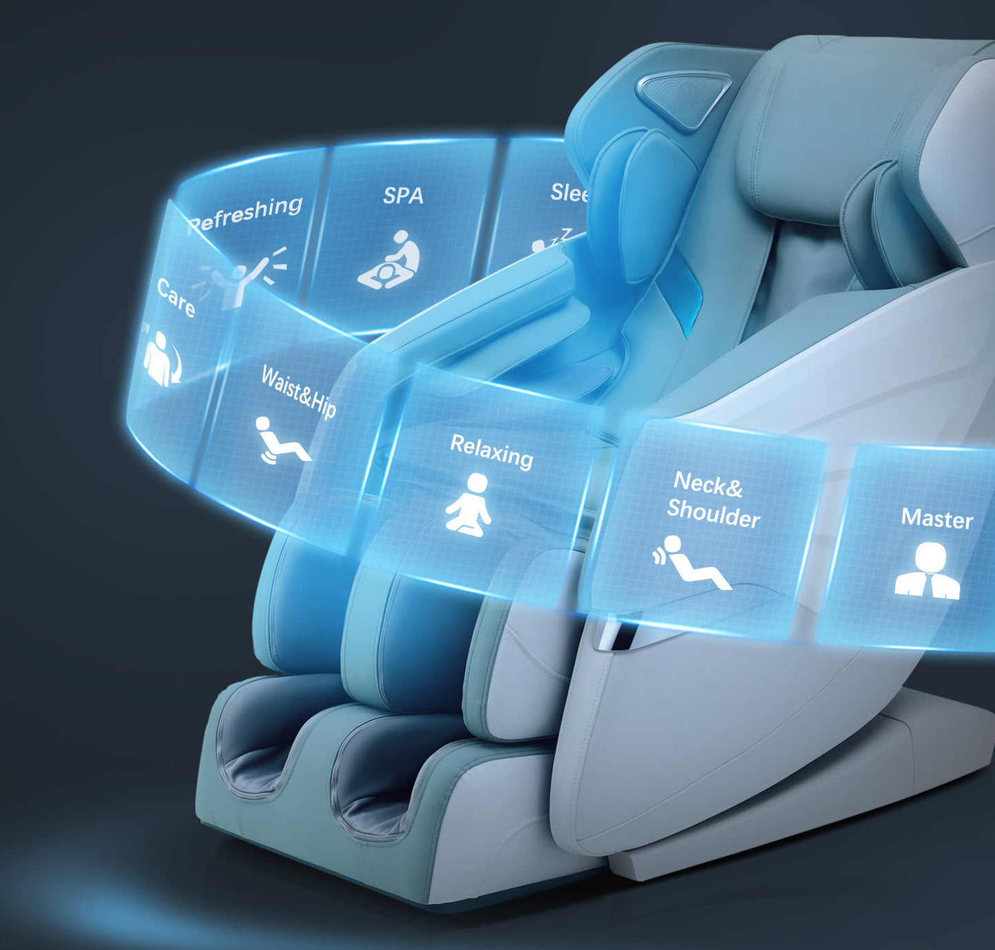 Warmsprings Modern Track Massage Recliner
