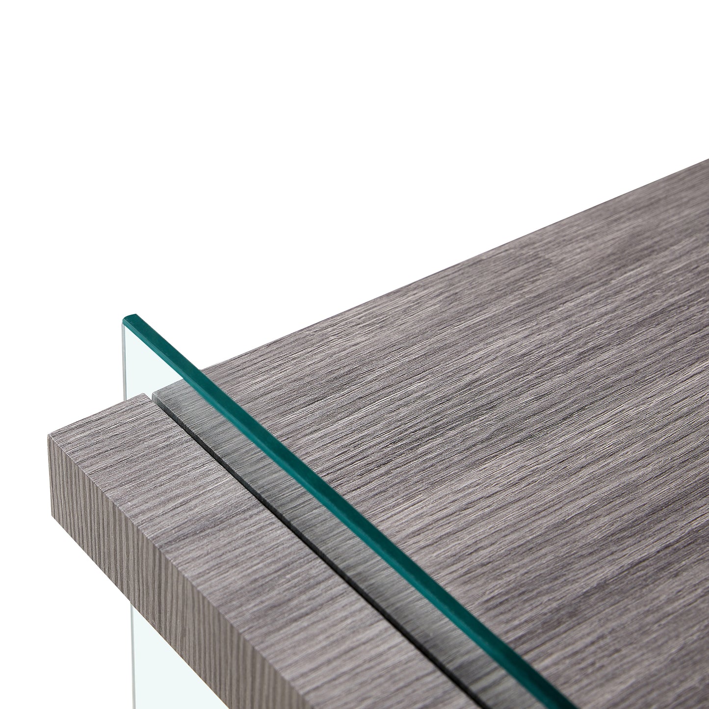 Oakridge Modern Sleek Glass Side Table