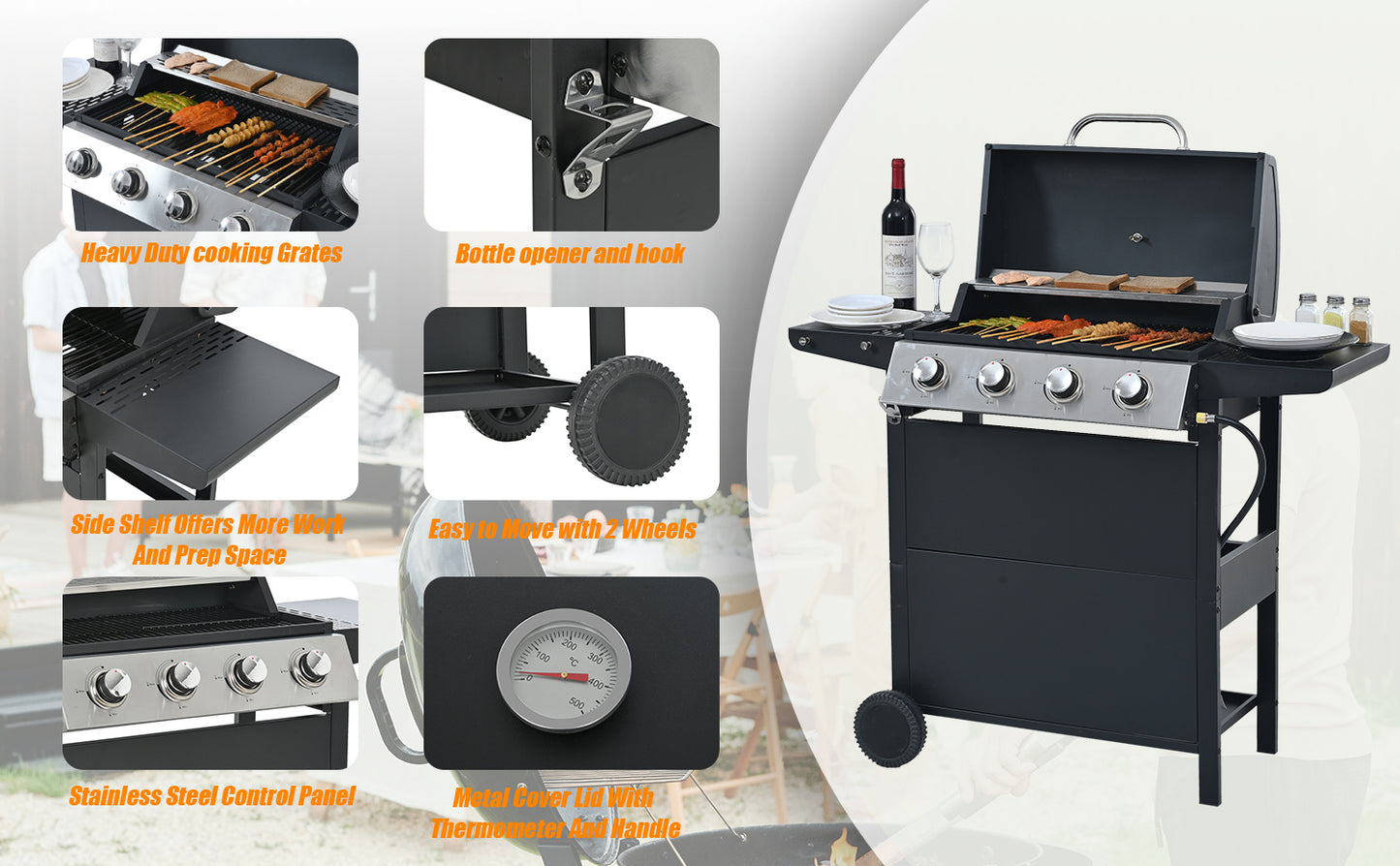 Healdsburg Industrial Gas Grill