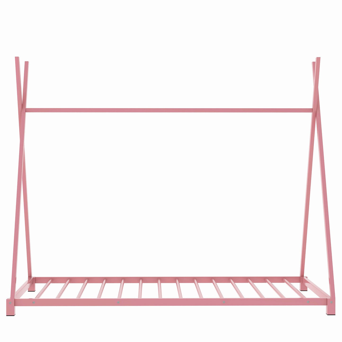Emery Industrial Metal Twin Size House Platform Bed