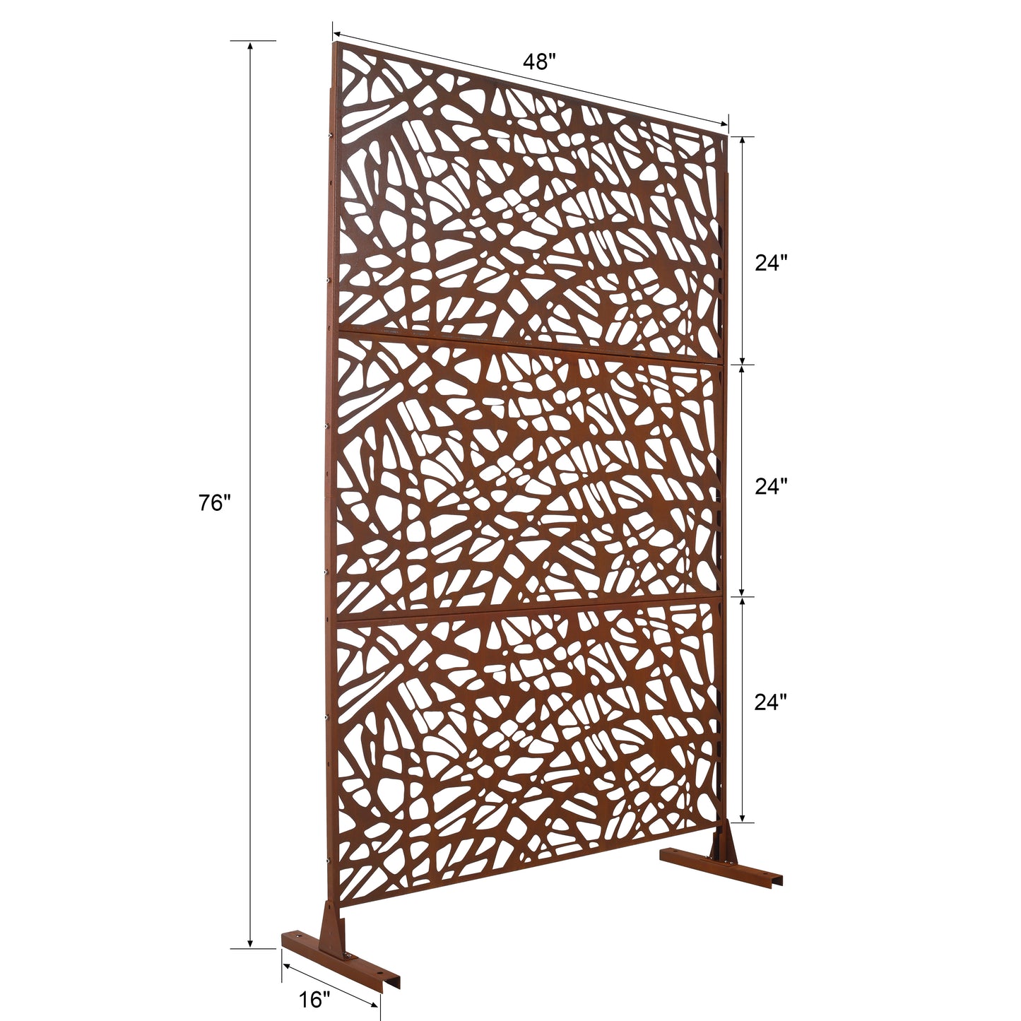 Bartholomew Industrial Metal Privacy Screen