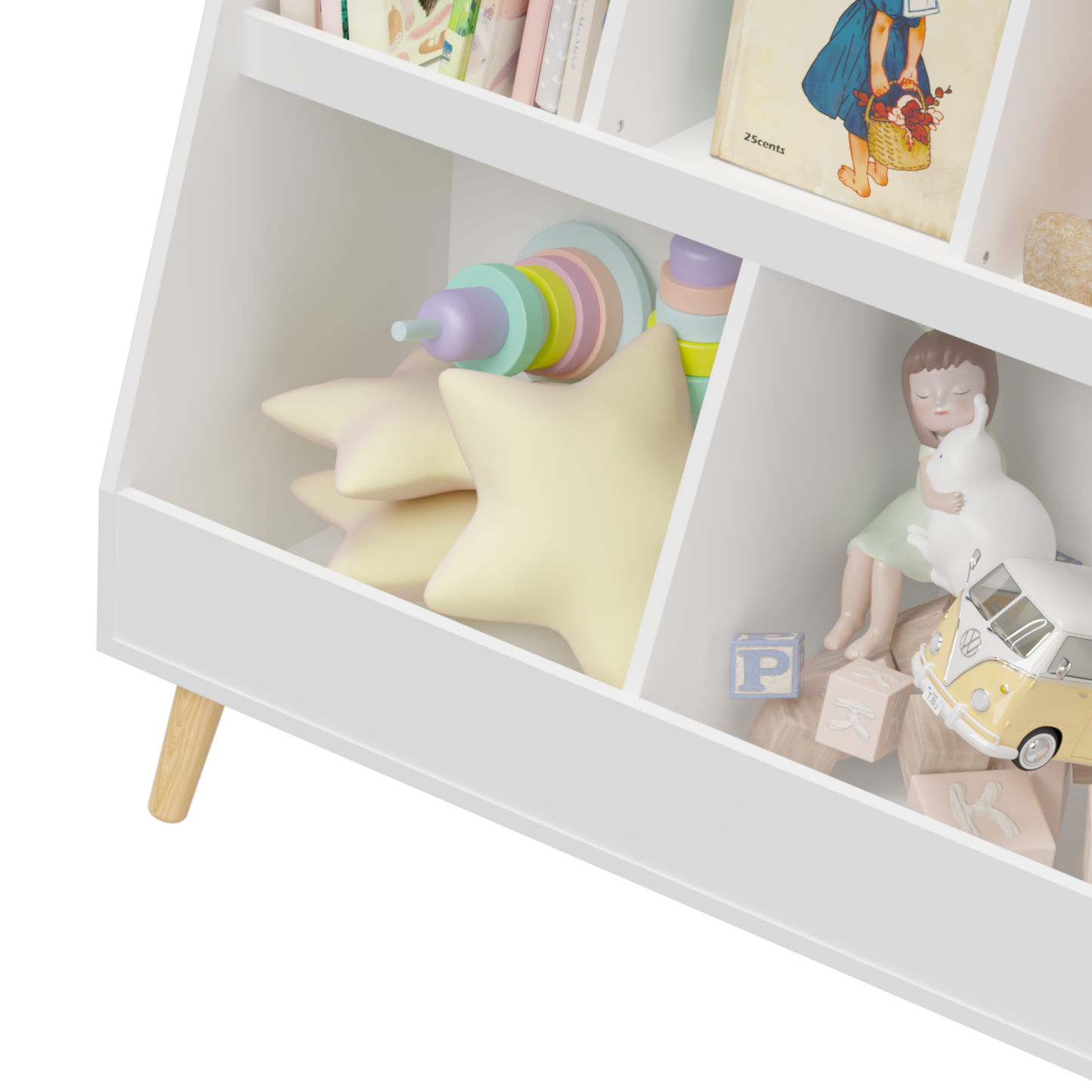 Healdsburg Craftsman Kids shelf Cubbies Organizer