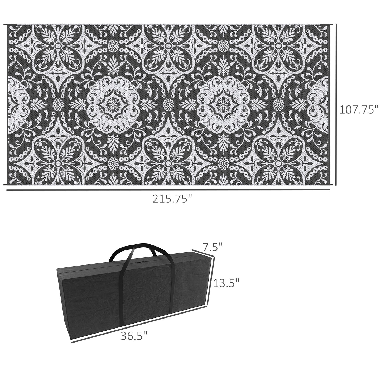 Centerville Contemporary Reversible Outdoor Rug