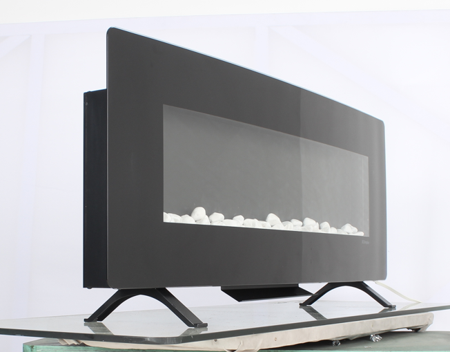 Irvington Modern Curved Wall Electric Fireplace
