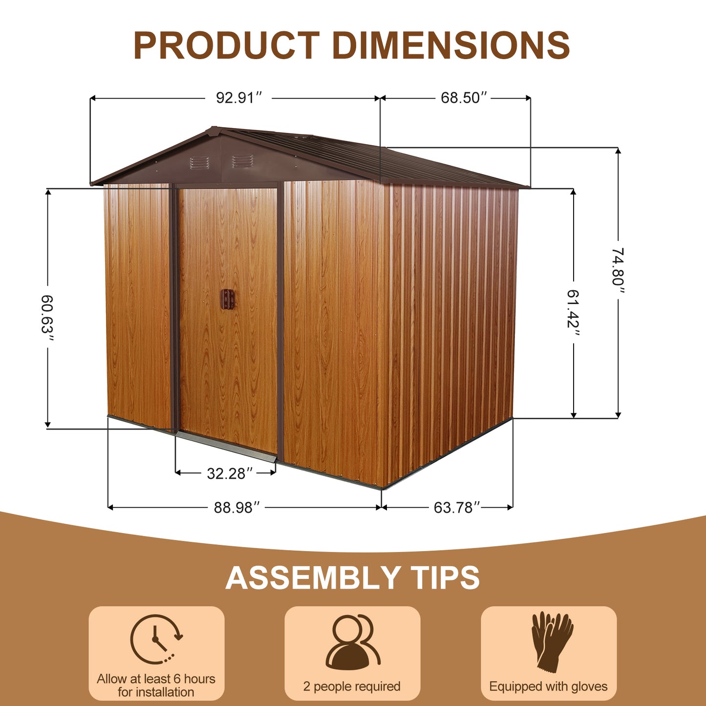 Oakridge Industrial Metal Storage Shed