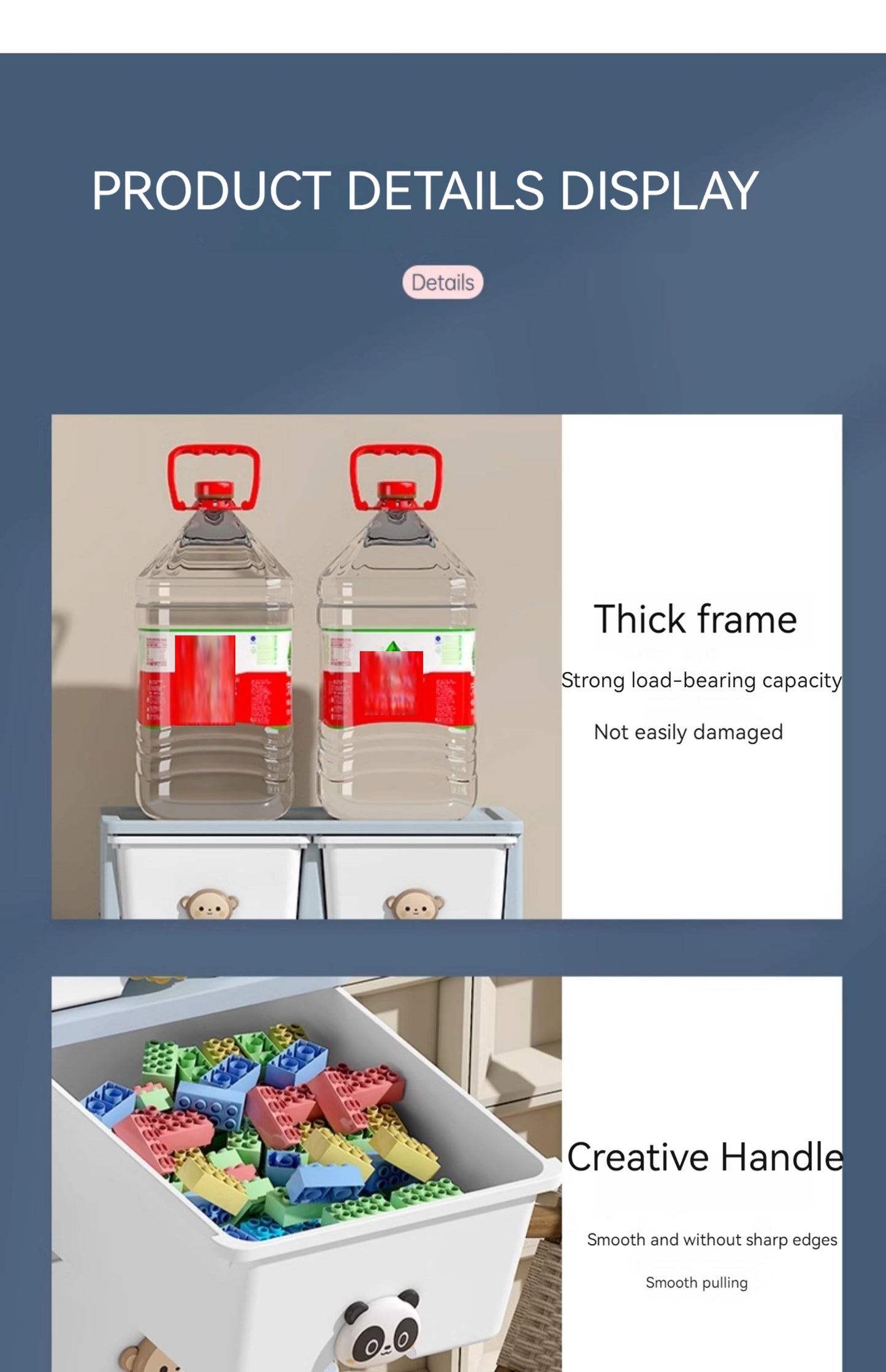 Warmsprings Contemporary Drawer Storage Rack