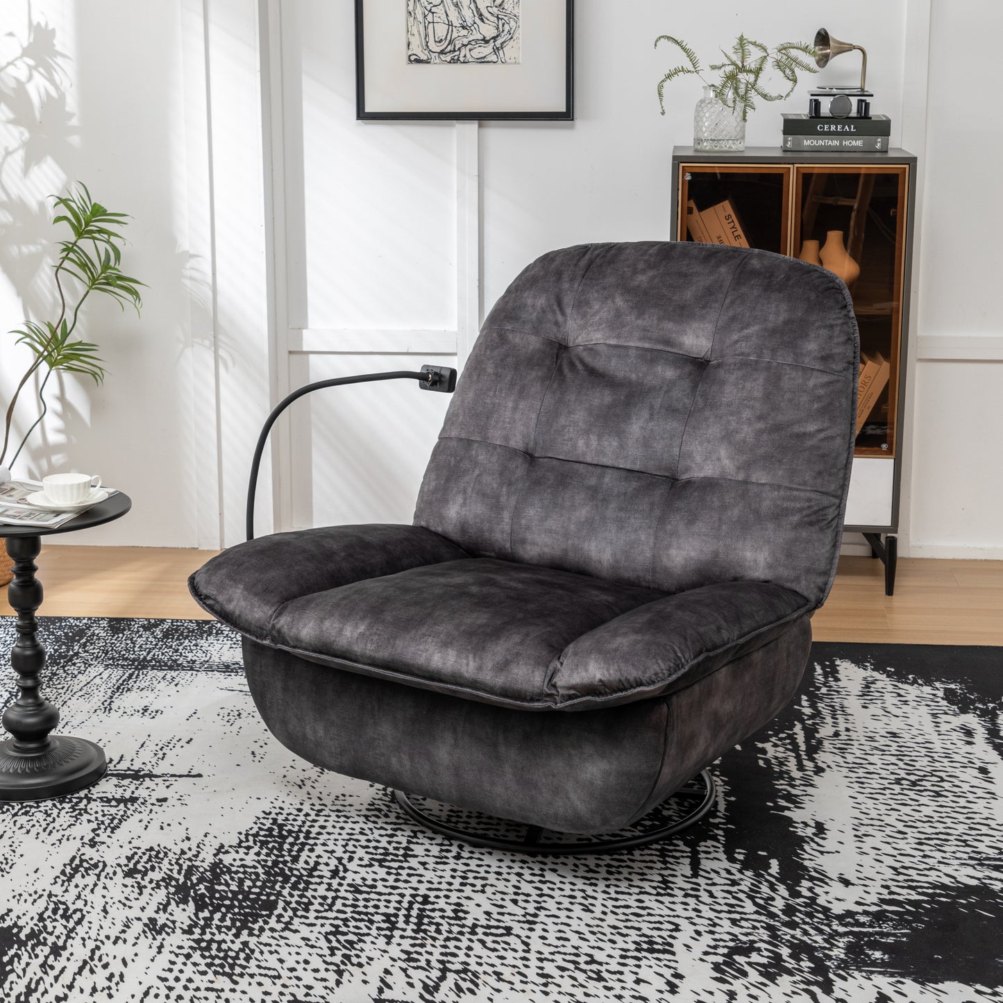 Irvington Modern Velvet Recliner Chair