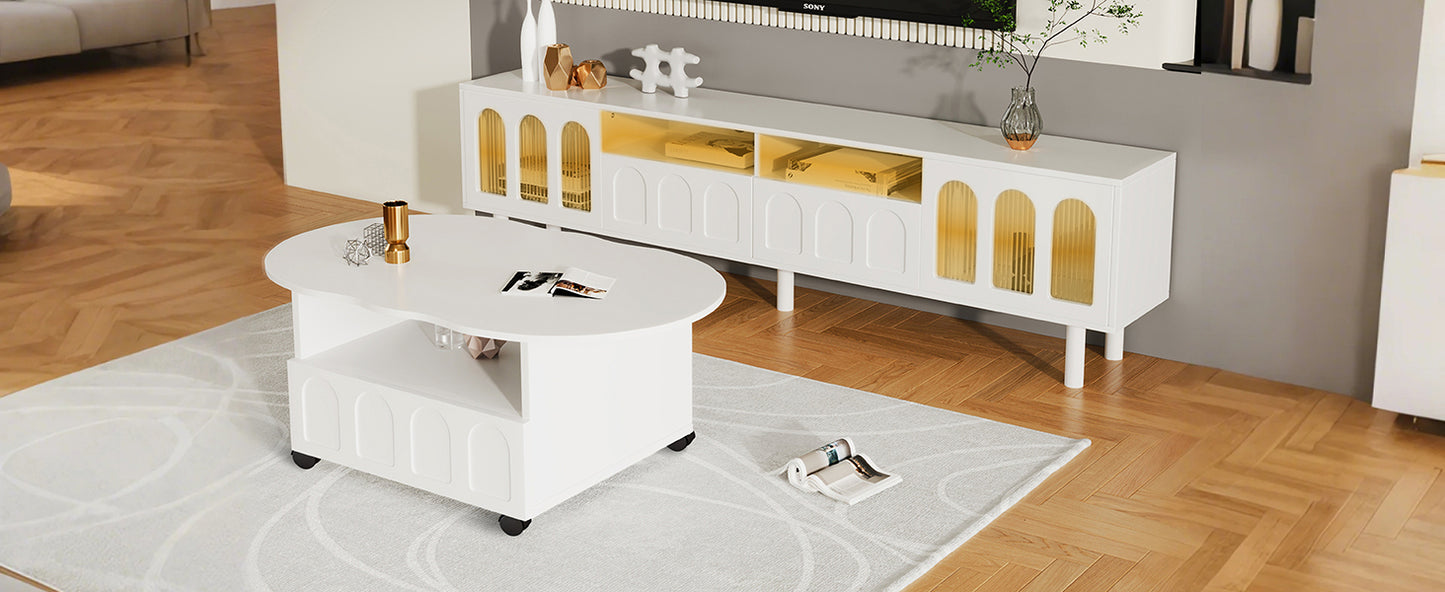 Silverleaf Contemporary ON-TREND LED TV Stand