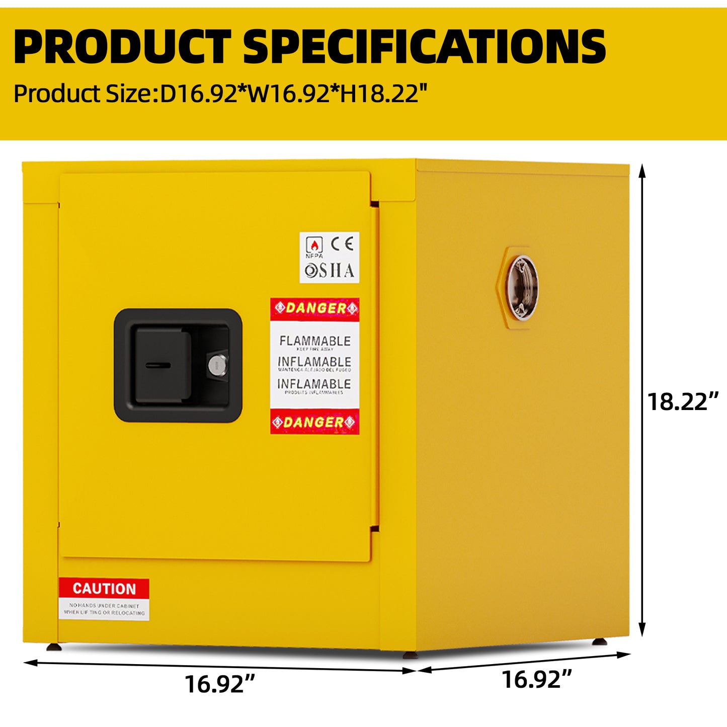 Mission Industrial Flammable Steel Safety Cabinet