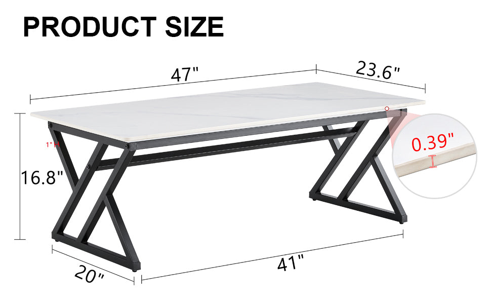 Lazzareschi Modern Monarch Rock Coffee Table