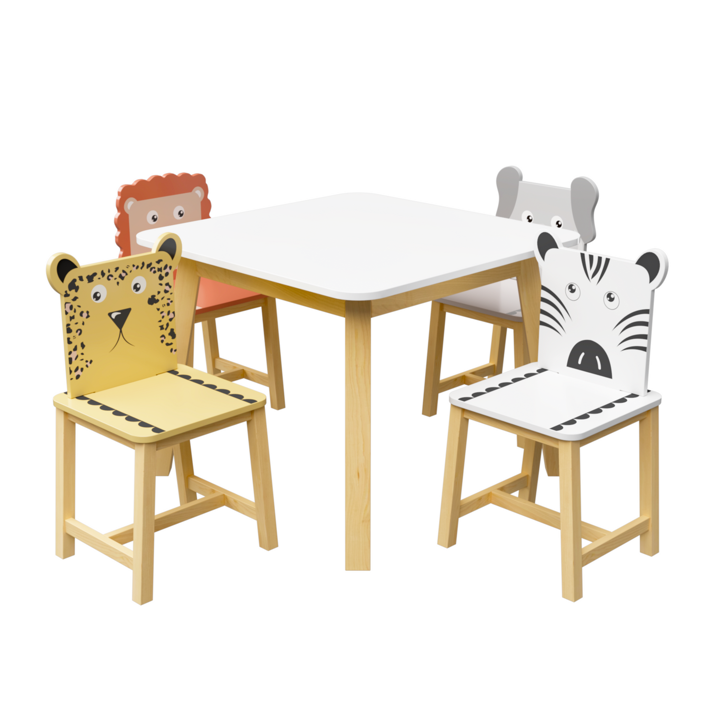Lula Craftsman Kids Animal Table Set