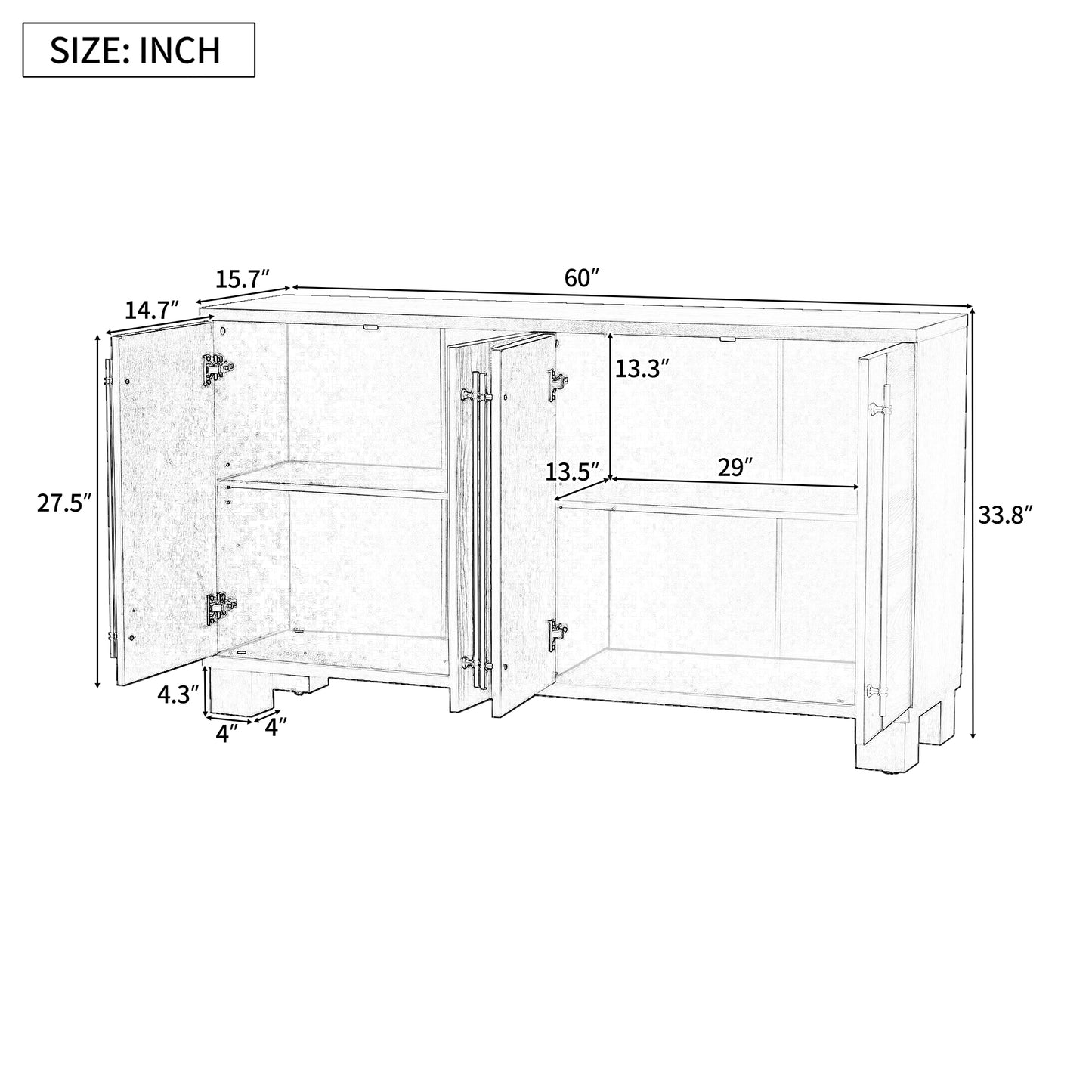 Westport Traditional Wood Sideboard