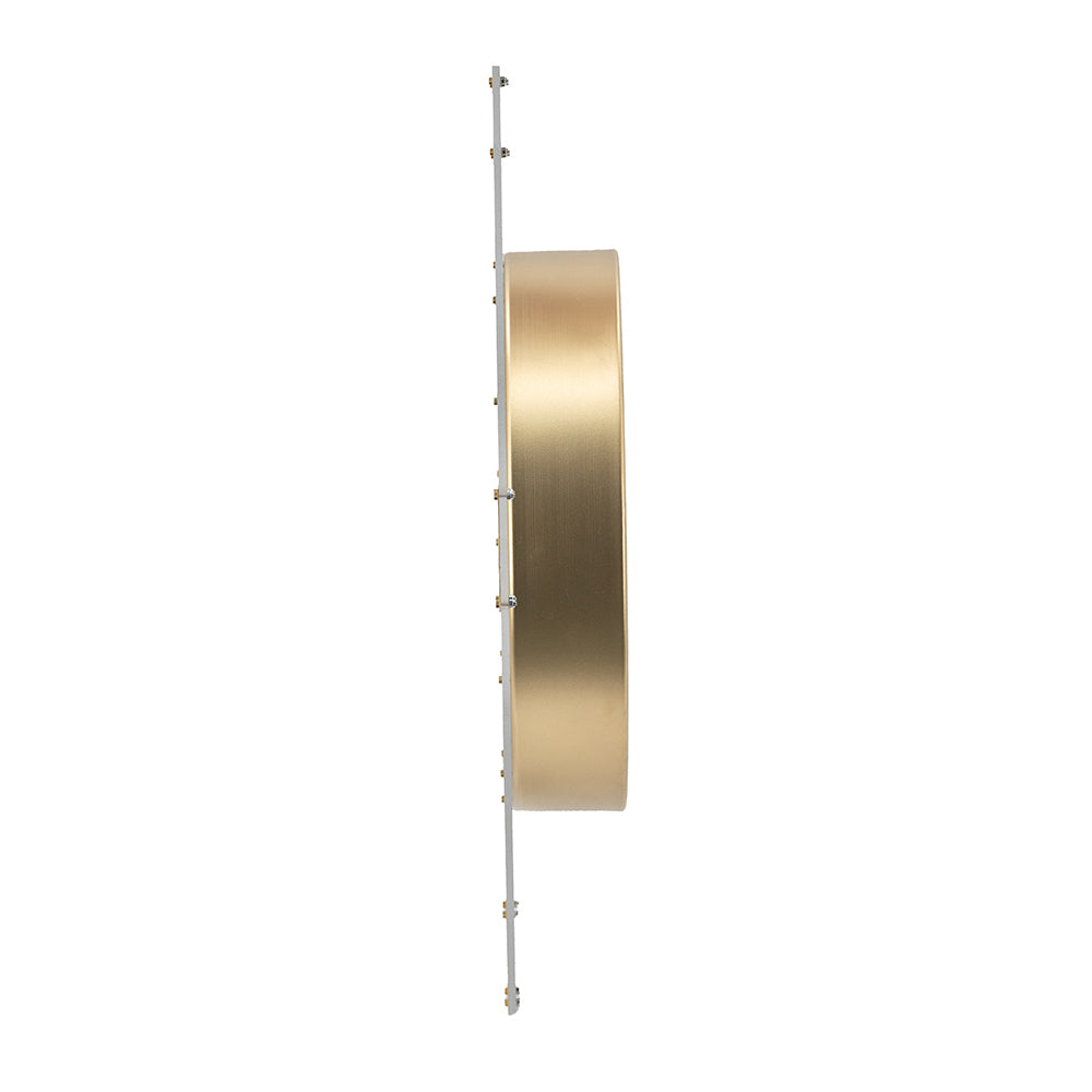 Cleo Contemporary Velvet Round Clock