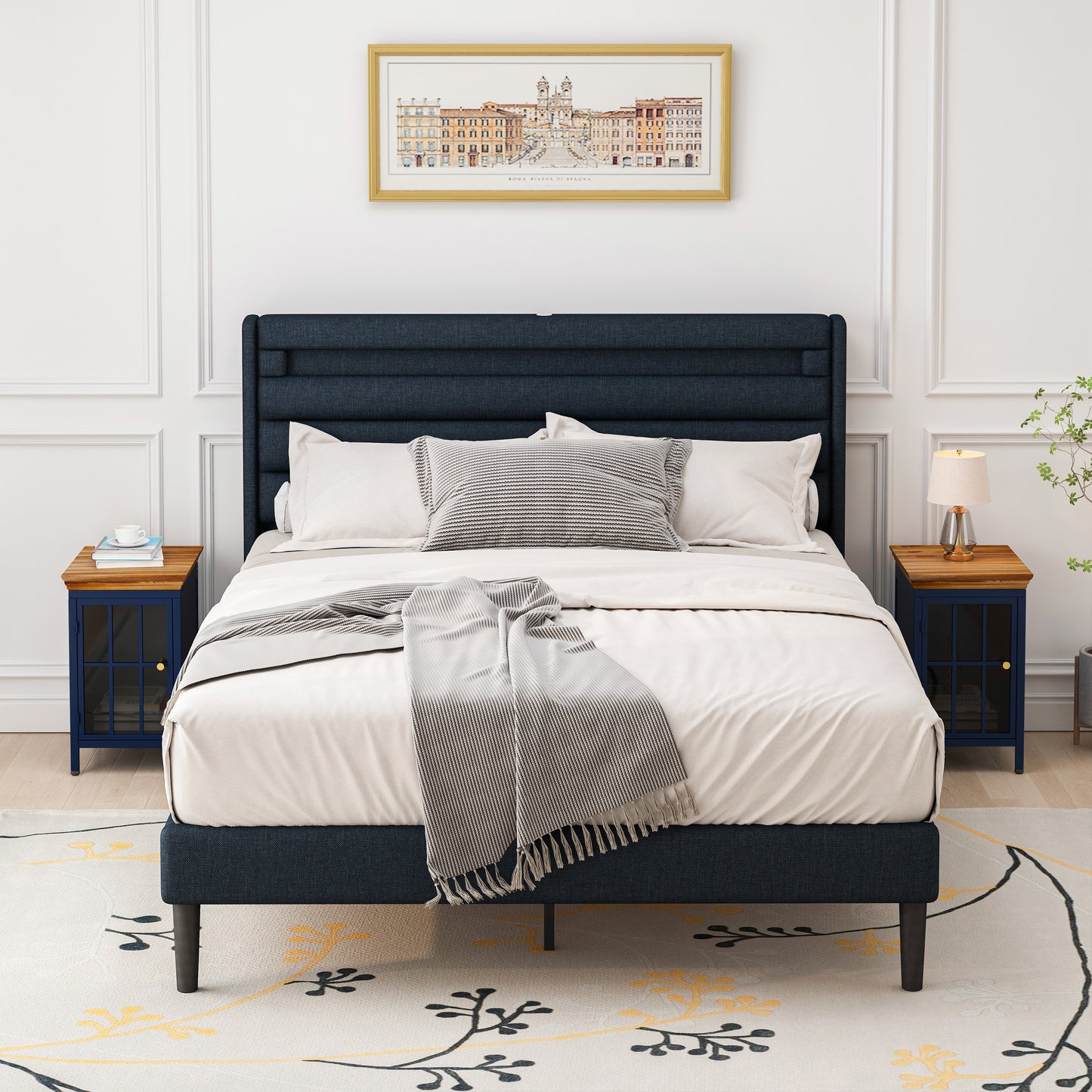 Napa Craftsman Solid Wood Storage Nightstand