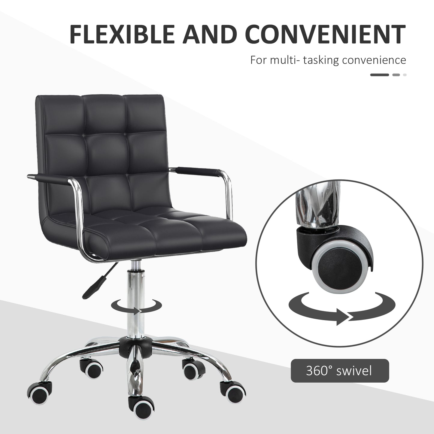 Jiron Modern PU Leather Office Chair