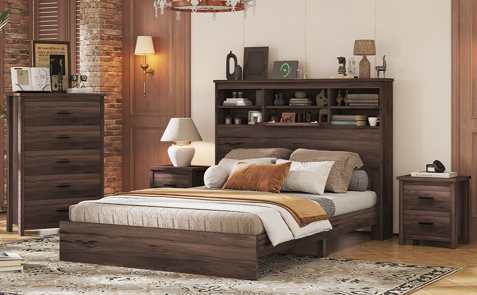 Napa Craftsman Wooden Queen Bedroom Set