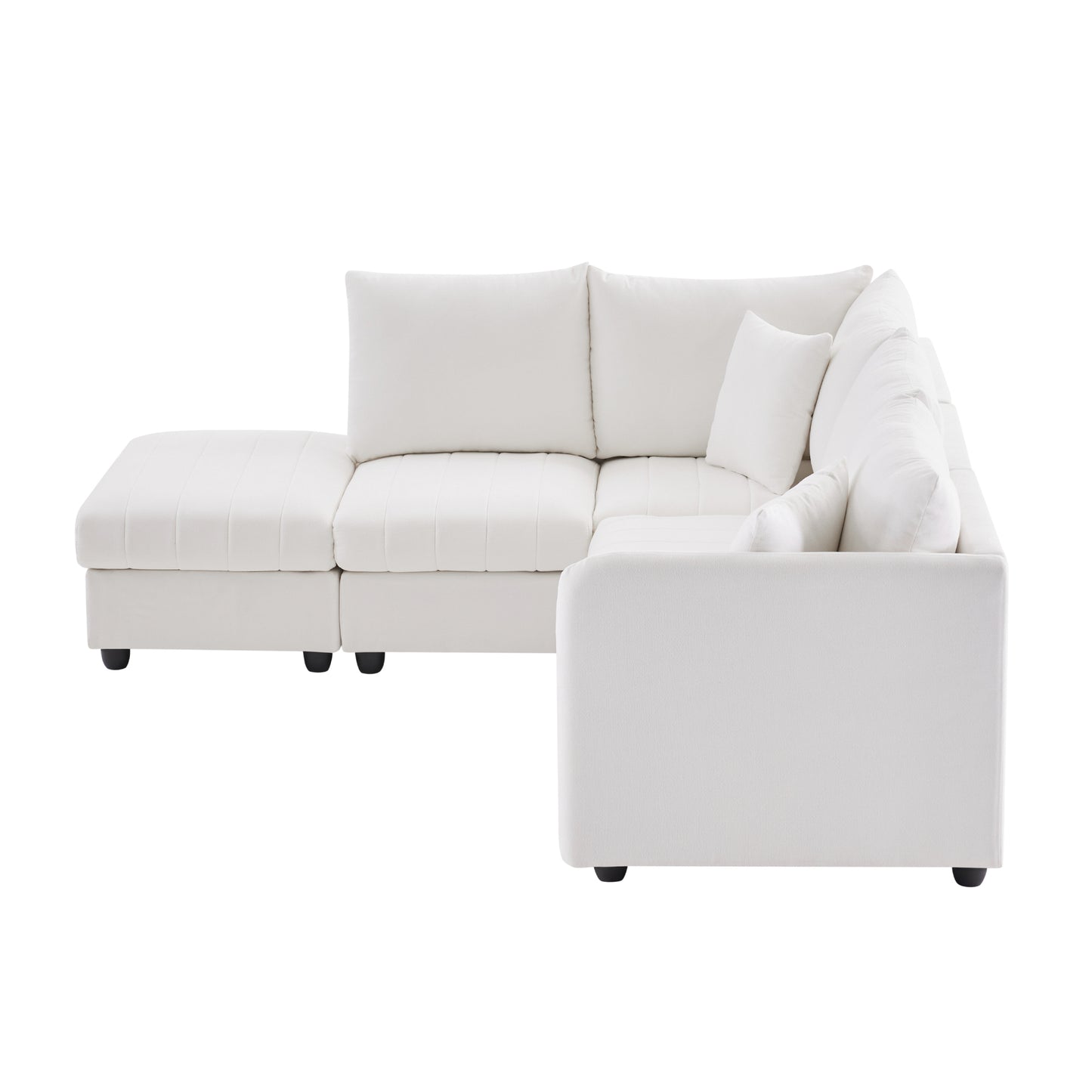 Amity Modern Modern Stripe Sectional Sofa