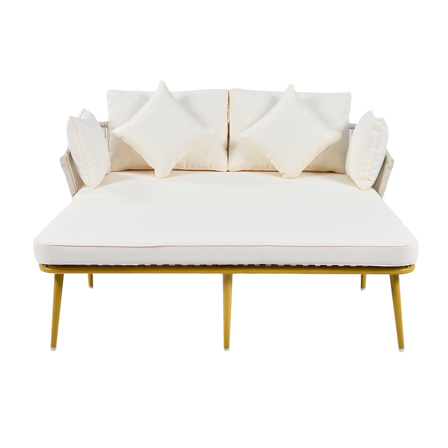 Ghivi Modern Nylon Rope Patio Daybed