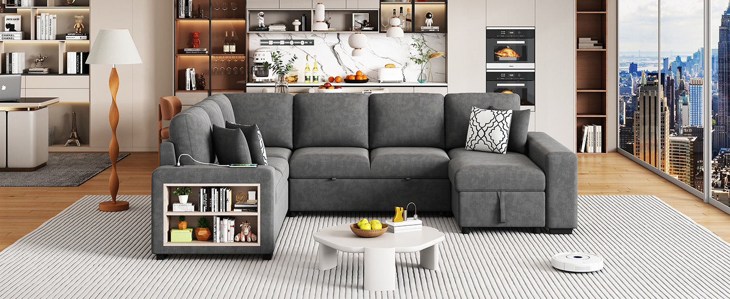 Lazzareschi Contemporary Pull-out Storage Sofa