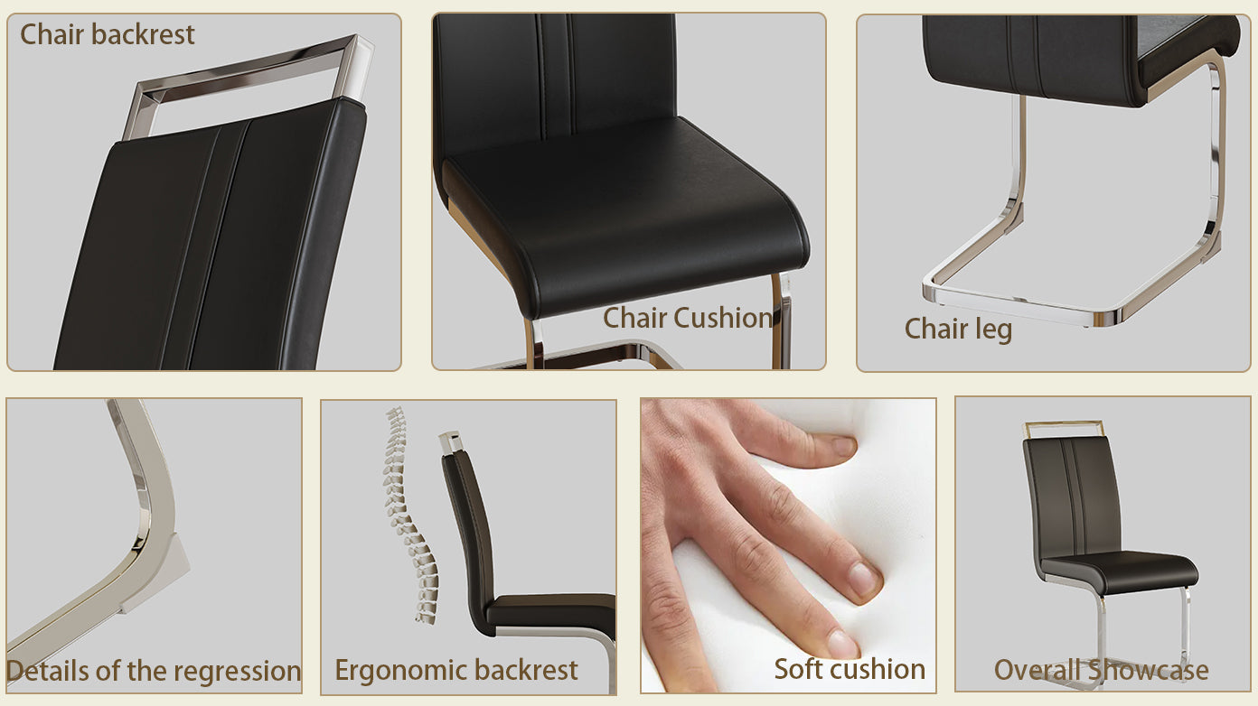 Cleo Modern PU Leather Chairs