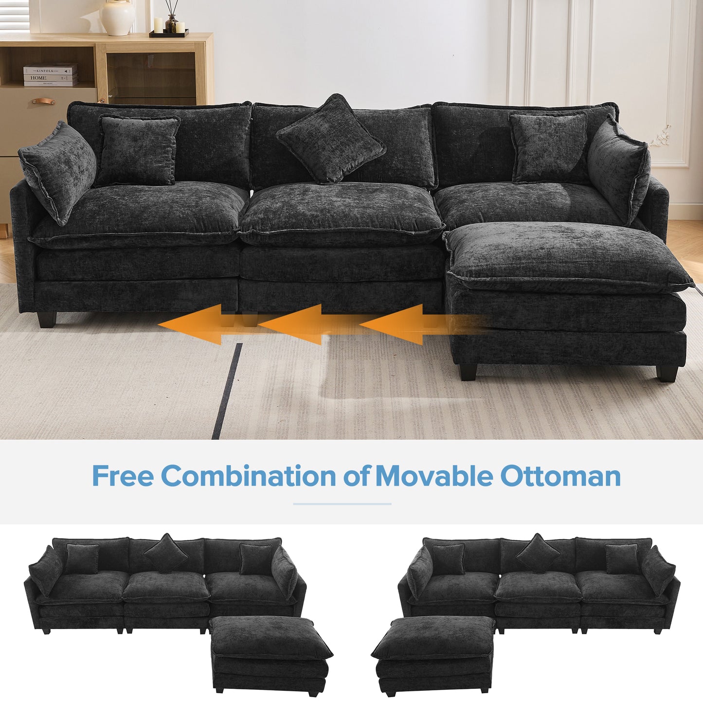 Fitch Modern L-Shape Luxury Sofa