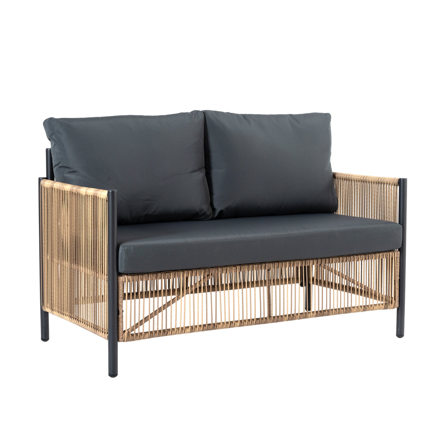 Lazzareschi Modern Patio Wicker Sofa