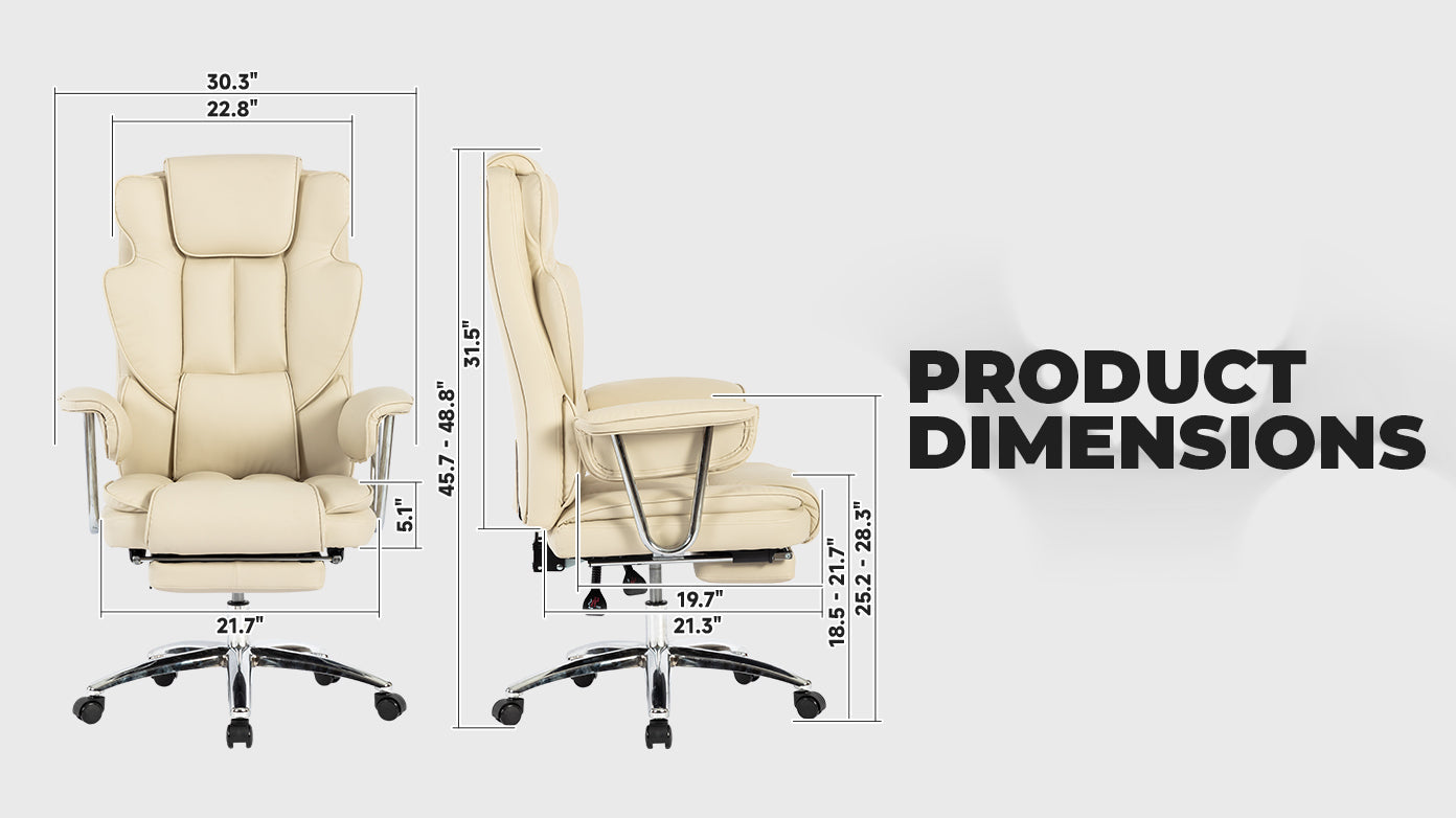 Ghivi Contemporary Leather Executive Chair