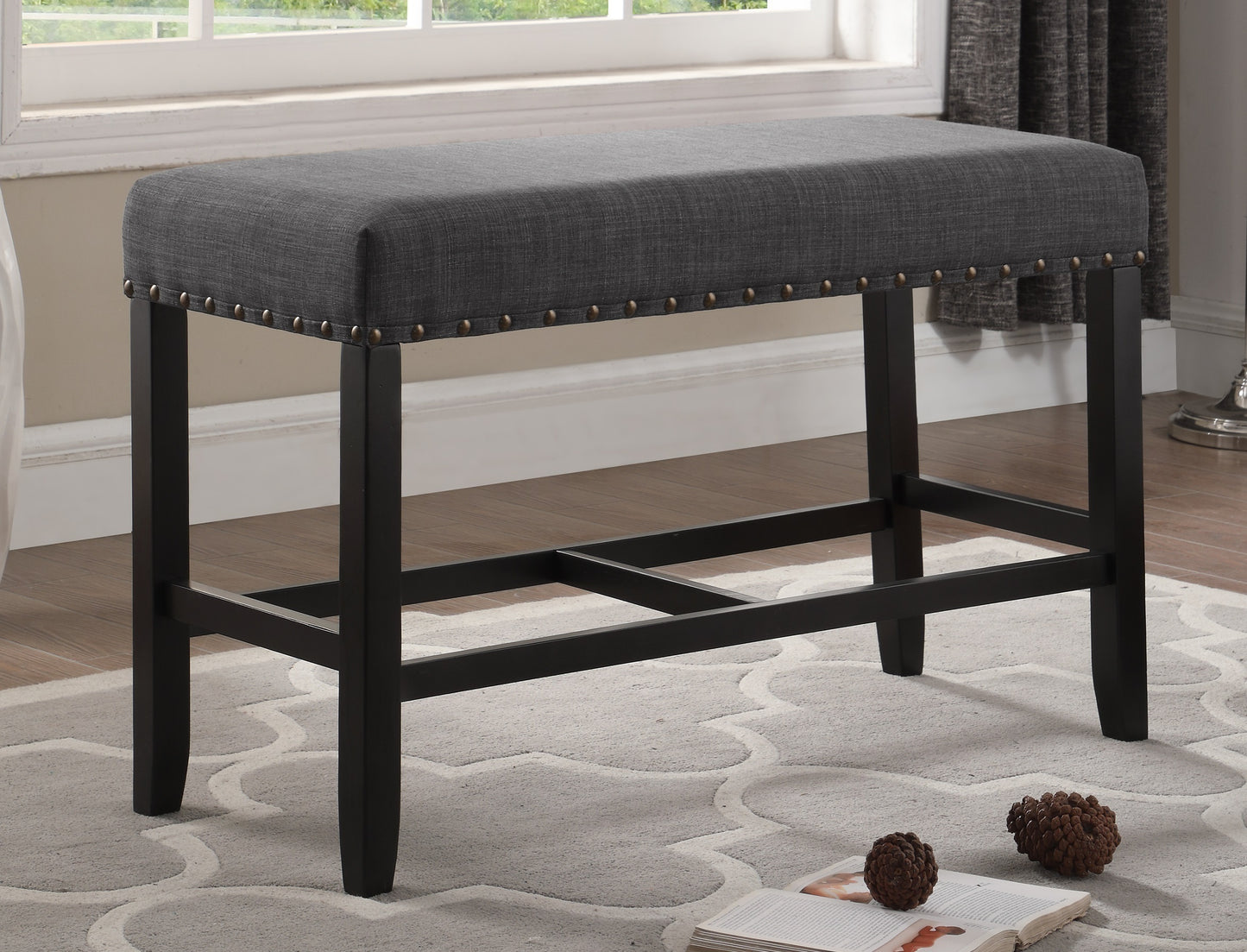 Fremont Traditional Velvet Classic Bench