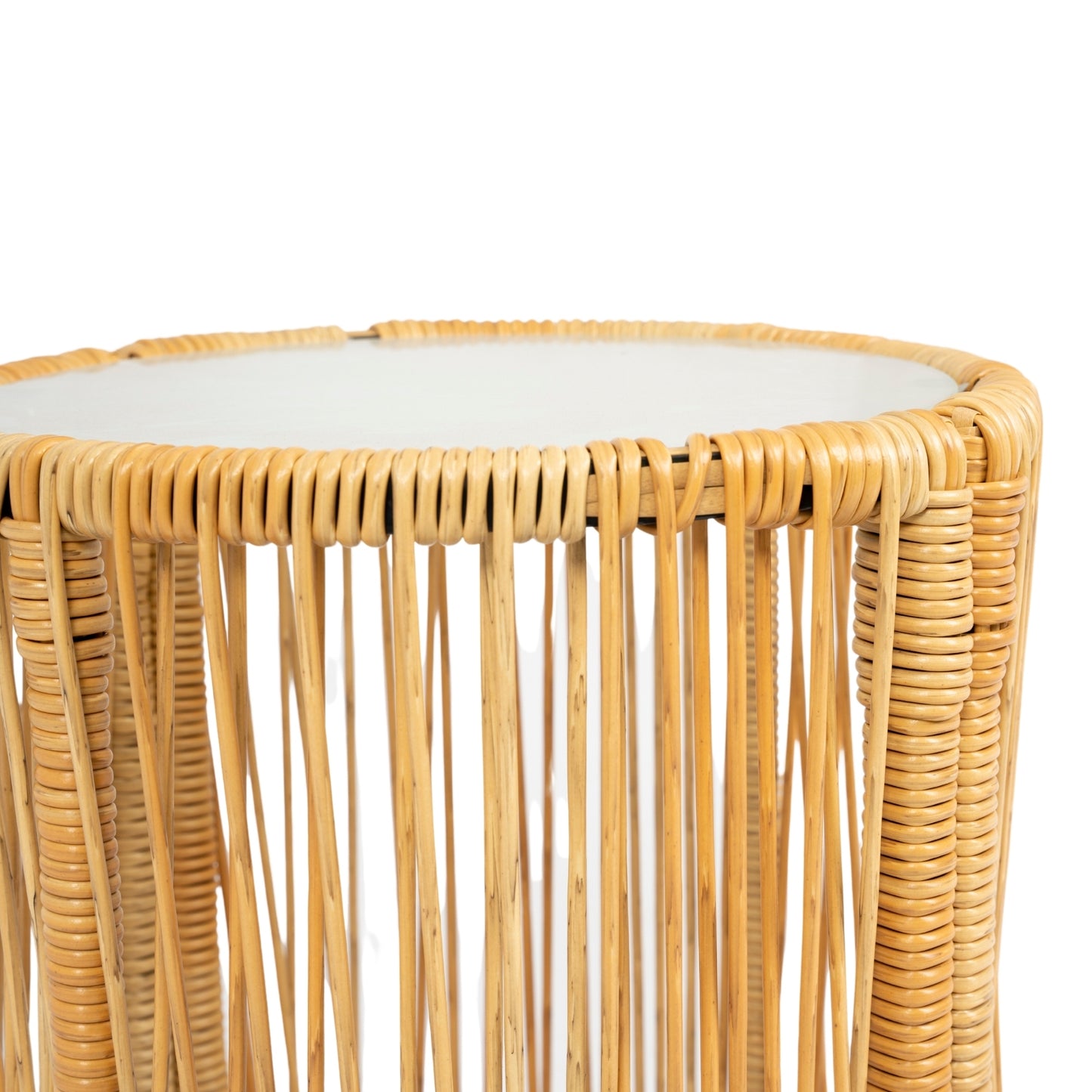 Marcel Modern Natural Wicker Patio Set