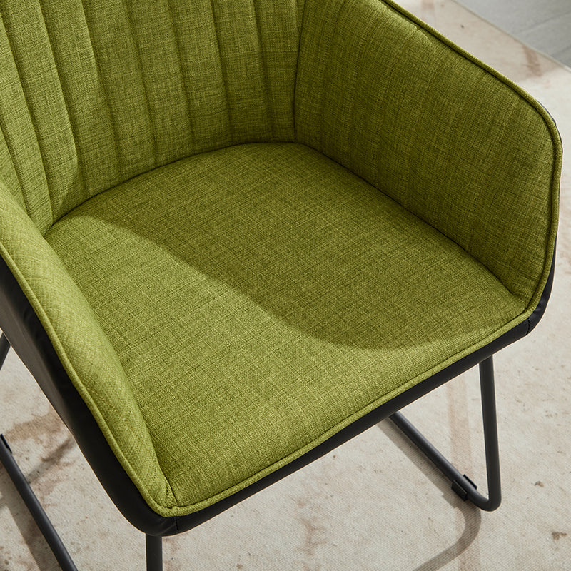 Fitch Modern Green Spliced Dining Chair