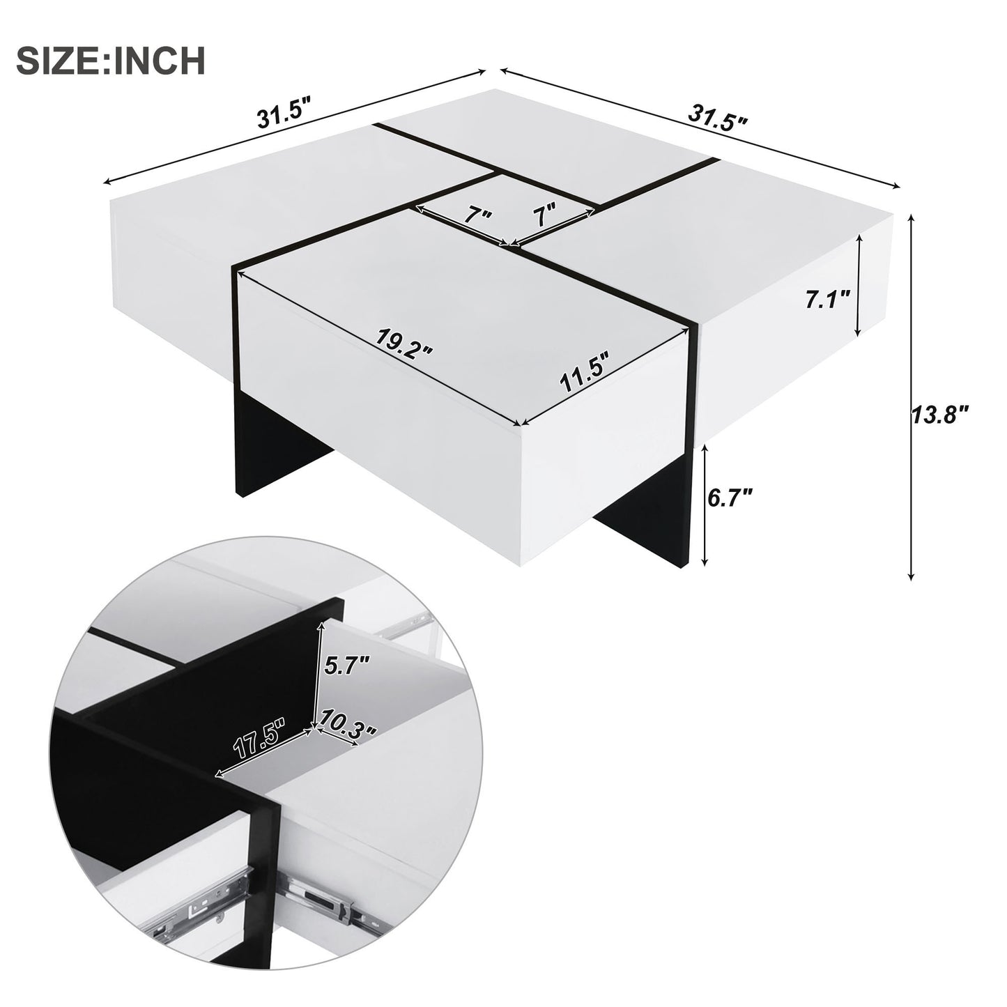 Healdsburg Modern On-trend Coffee Table