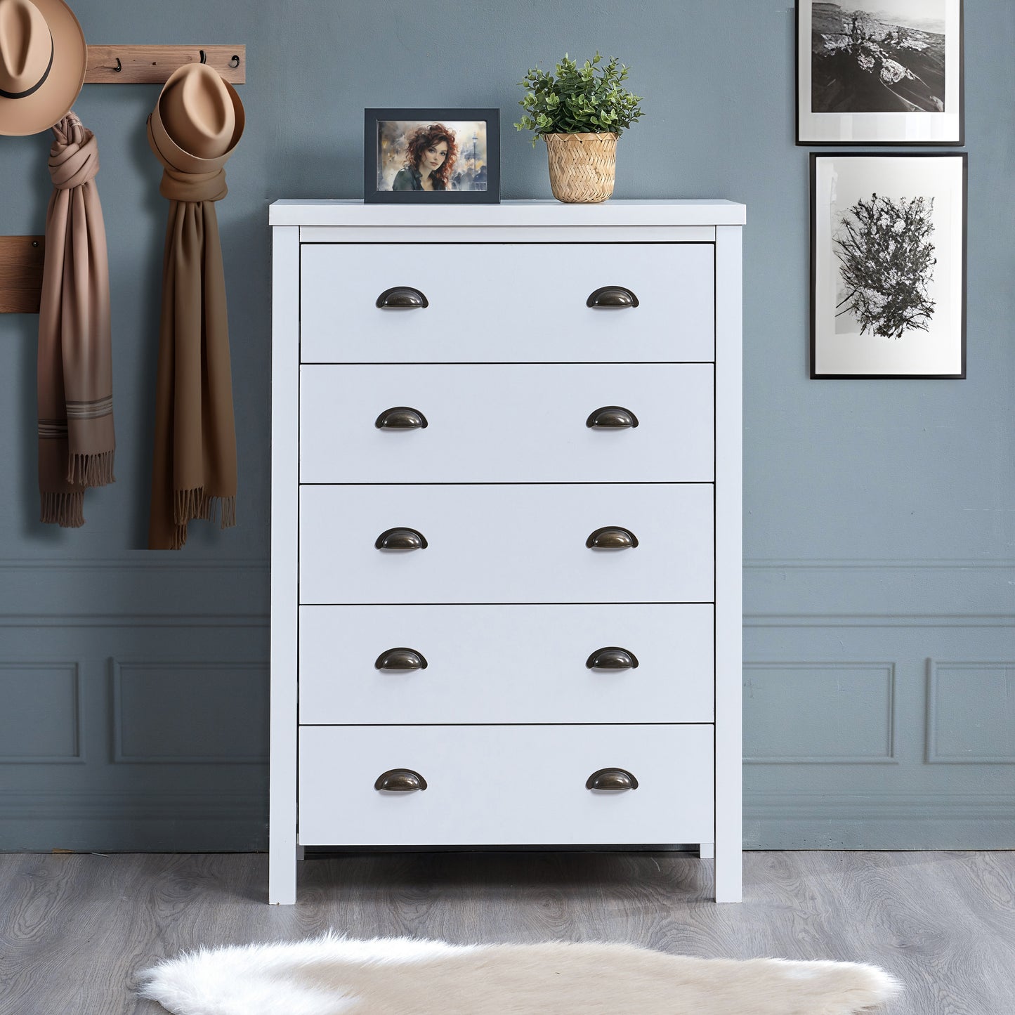 Ghivi Modern Safari Classic Drawer Chest