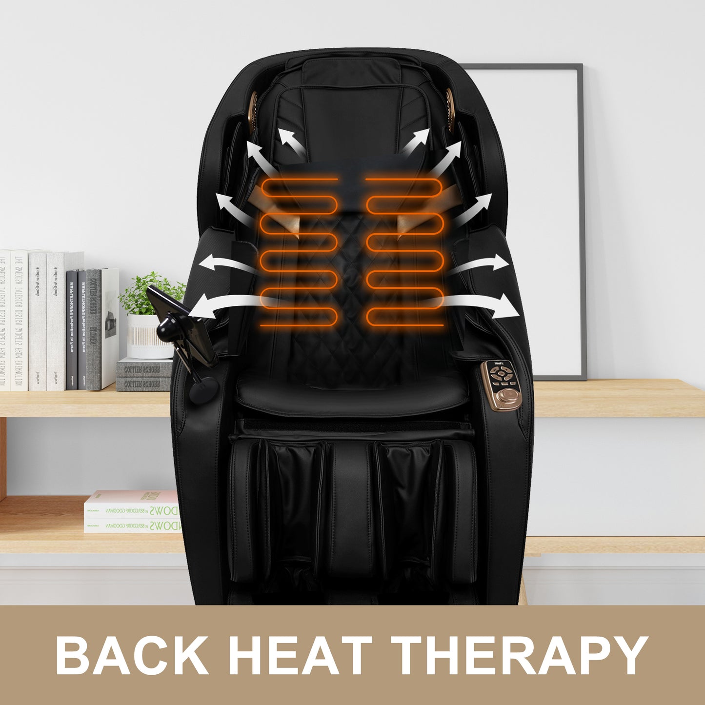 Jiron Modern Velvet Massage Chair