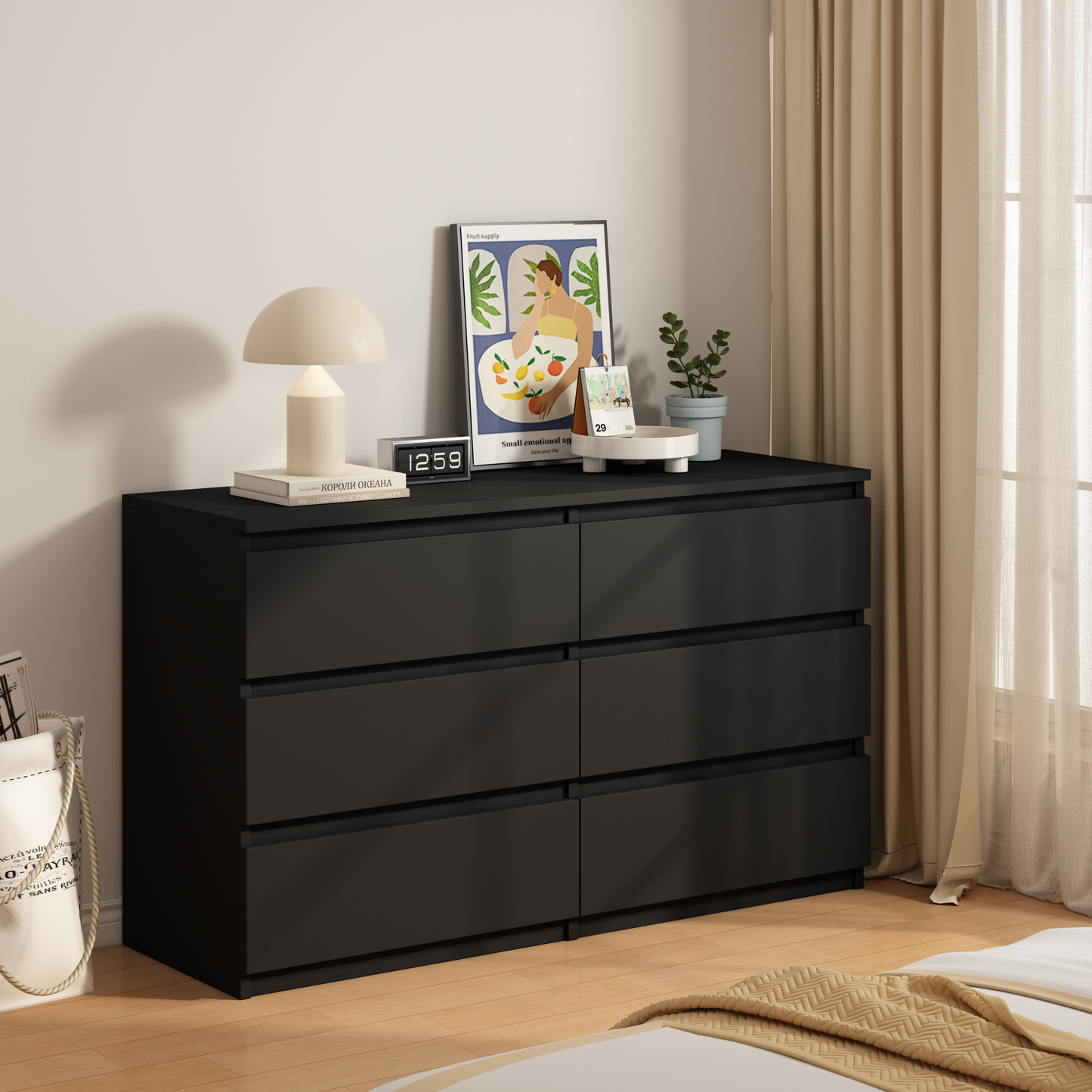 Calista Contemporary Large Chest of Drawers